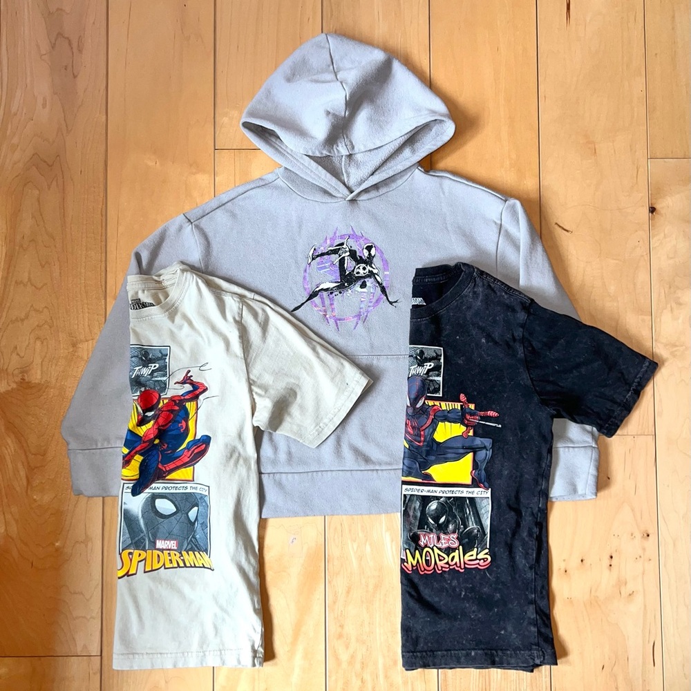 Spider-man T-shirt & Hoodie Bundle - size M